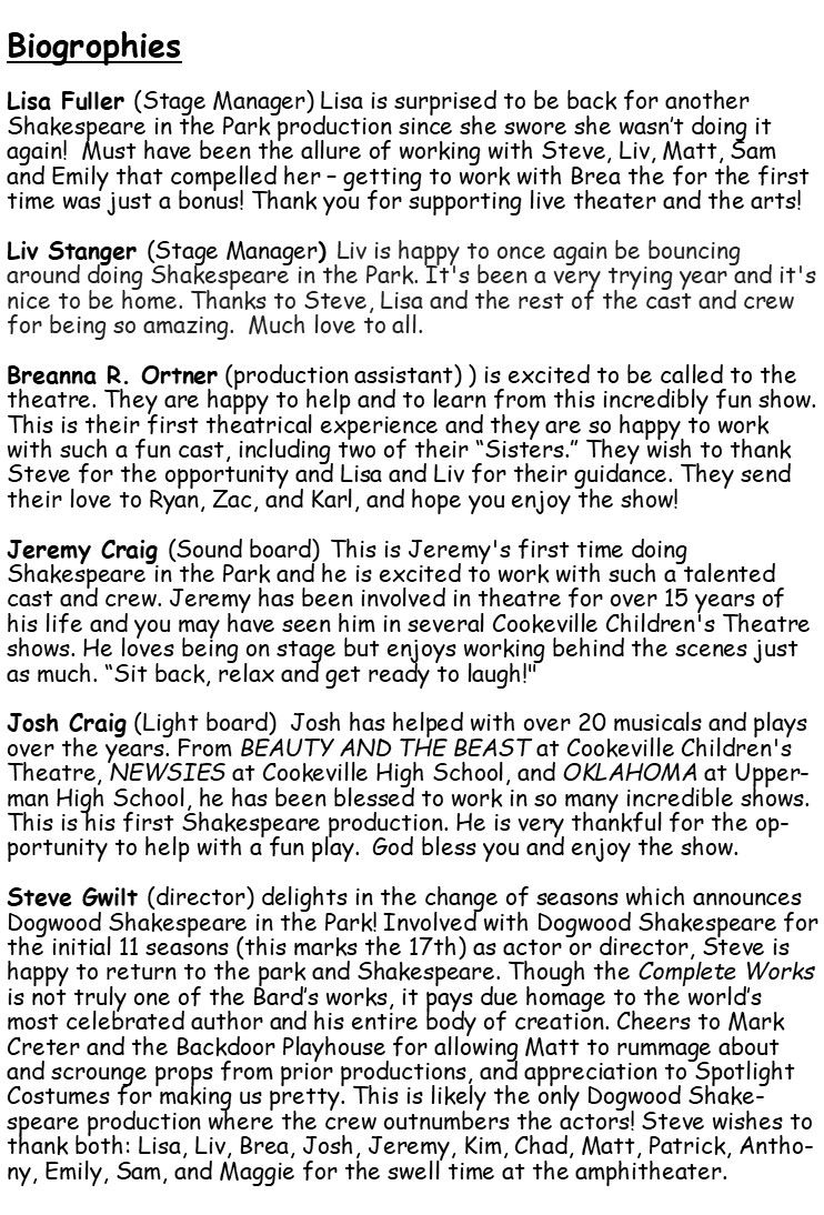 complete works crew bios