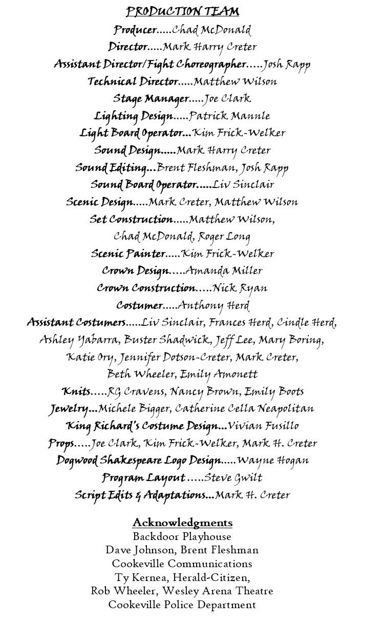 richard iii crew ack