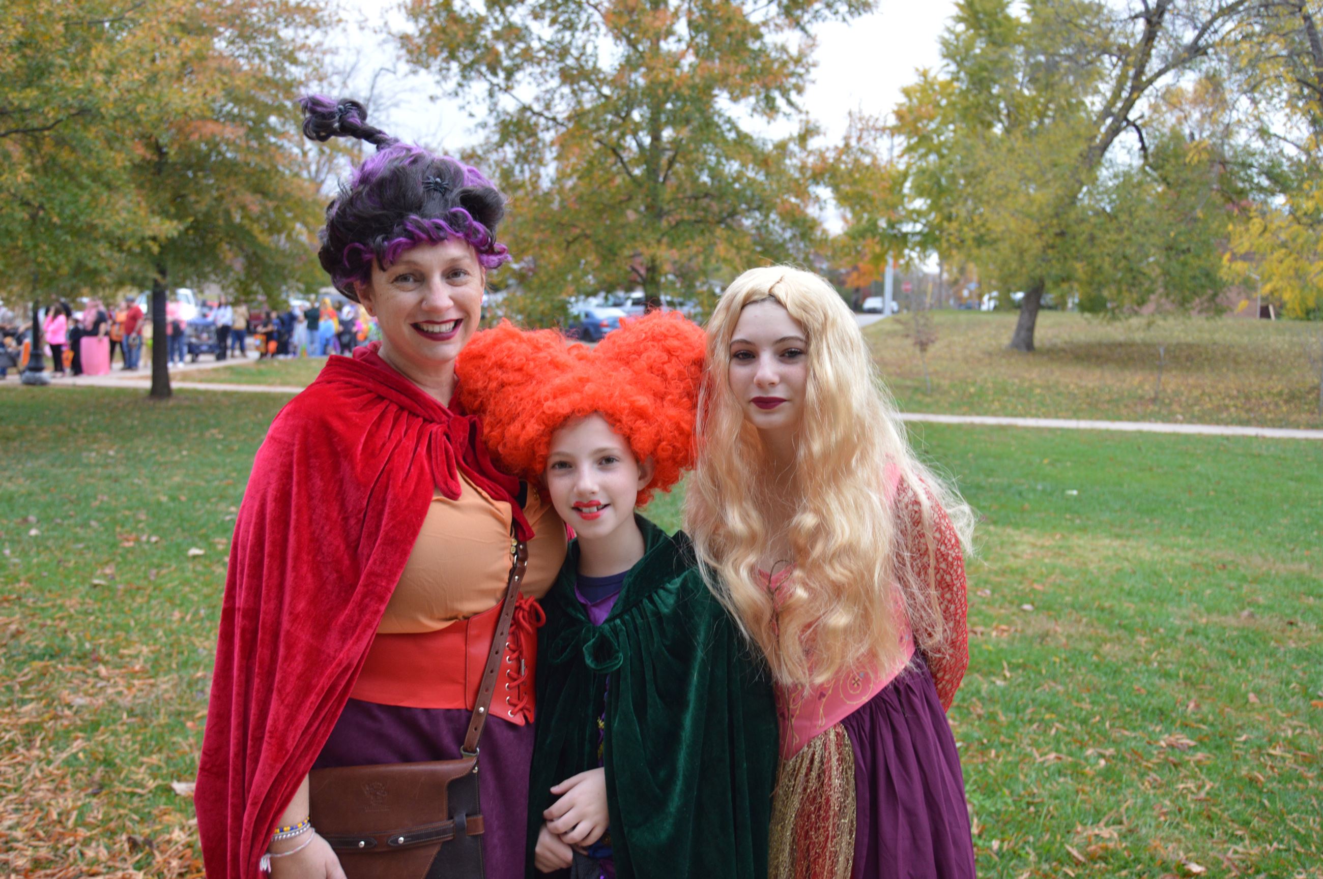 Tiffany Anton and her daughters Lily and Mia enjoying the Cookeville Treat Trail in 2022.
