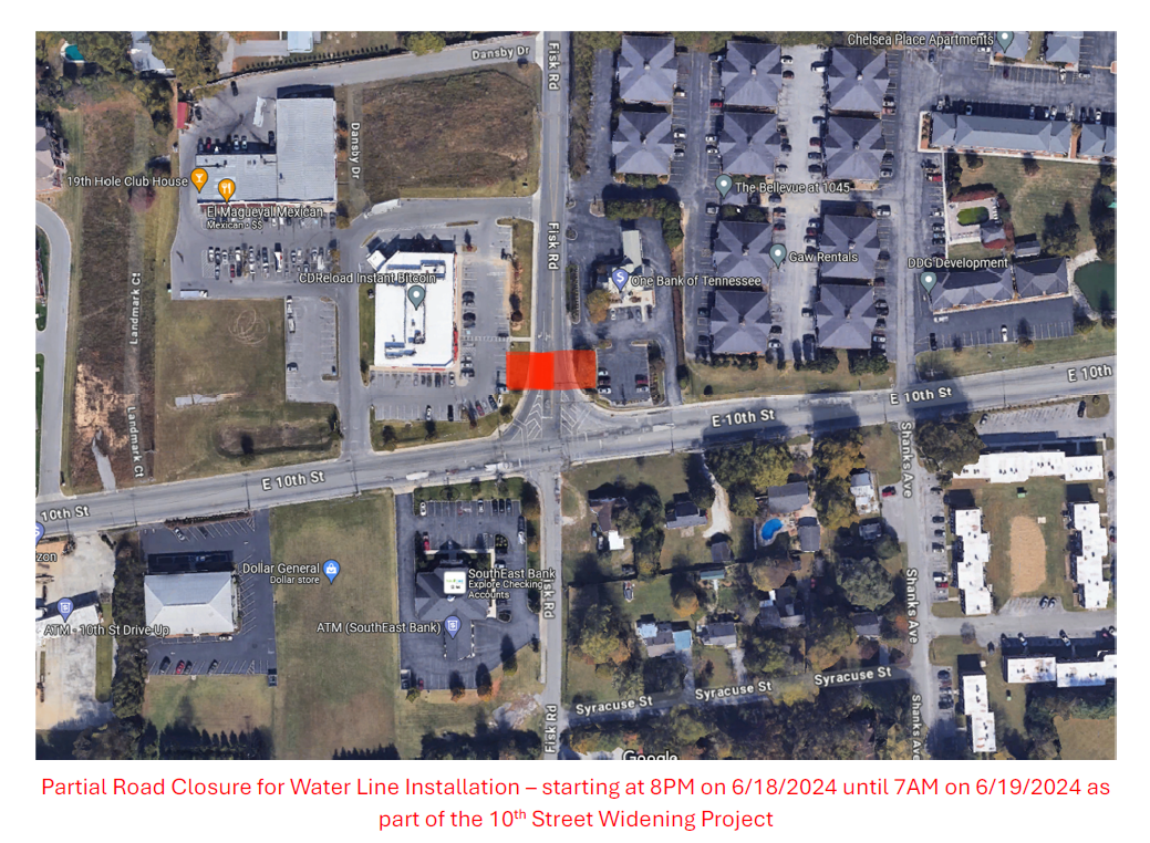 Fisk Road Closure June 2024
