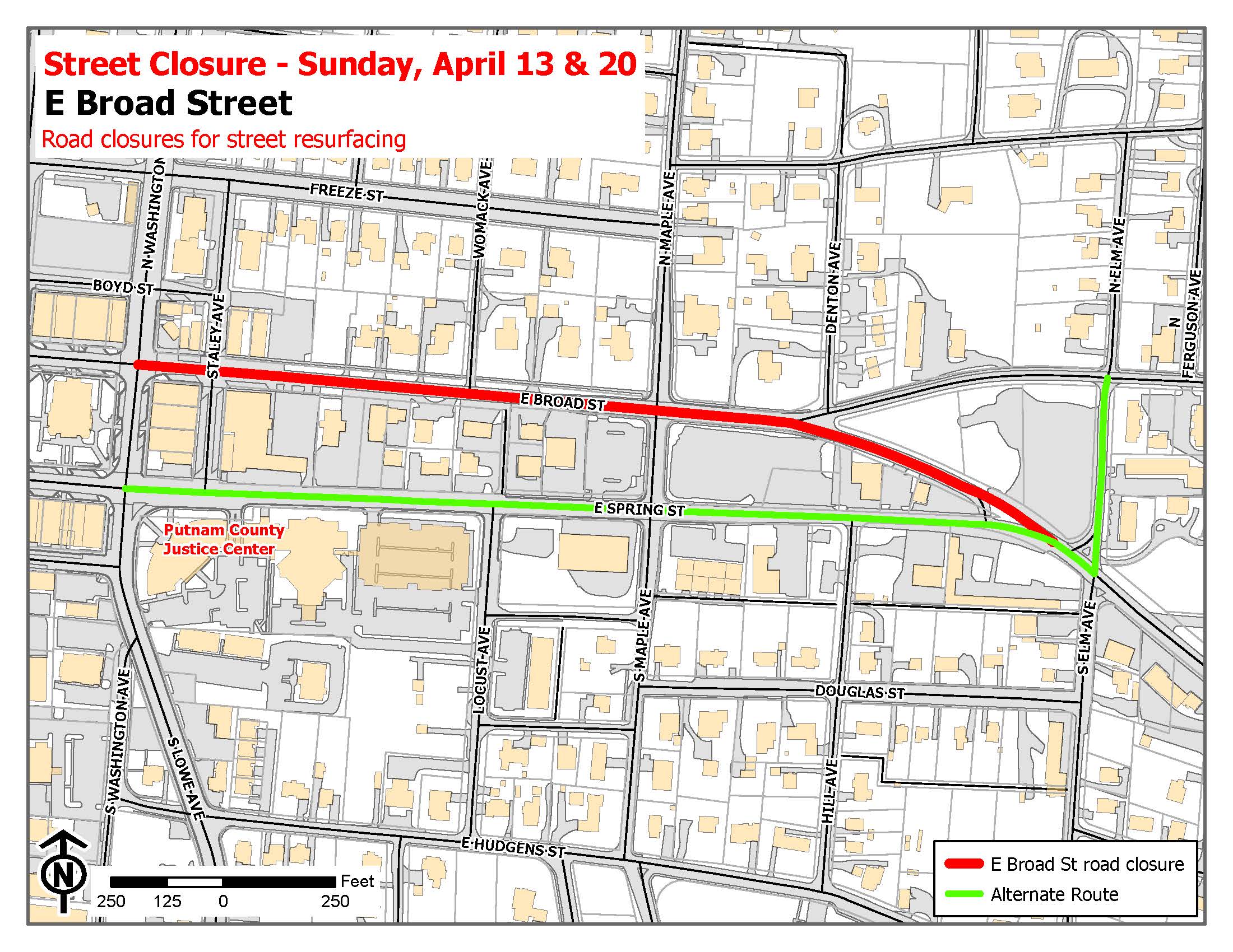 Street Closure E Broad 41320