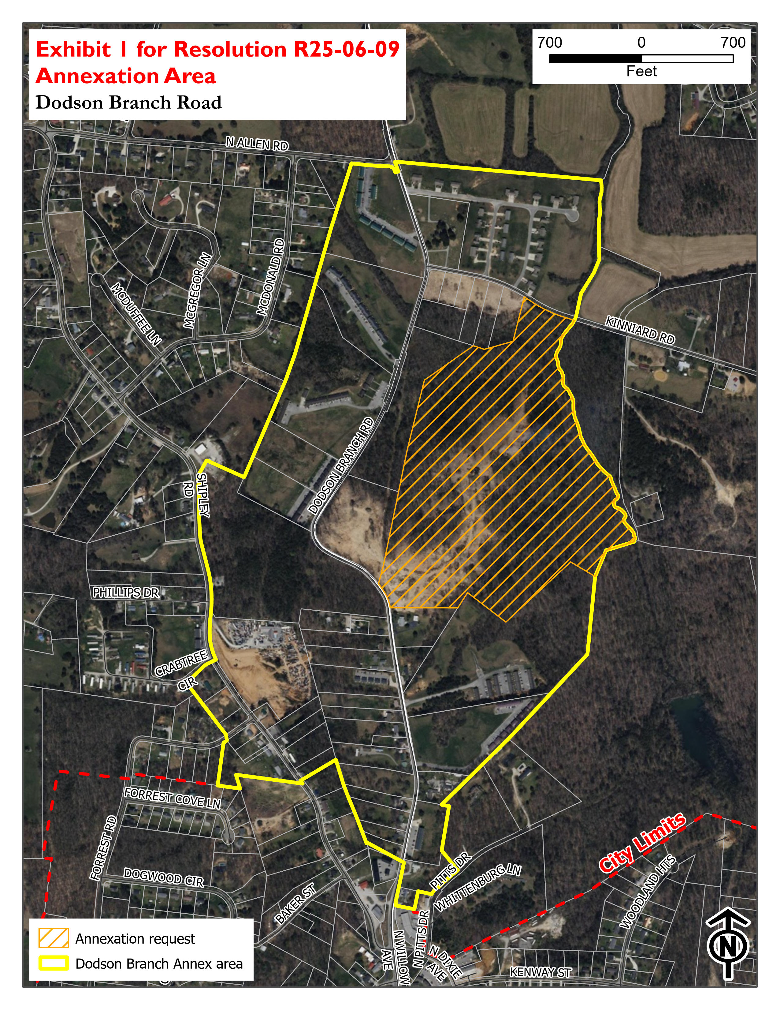 Dodson Branch Annexation Map