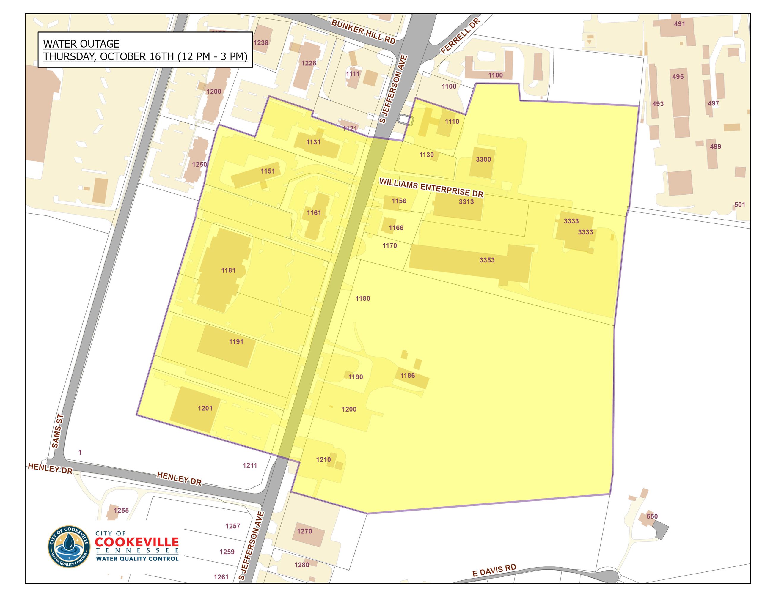 REVERSE 911- S JEFFERSON AVE (OCT 16TH)