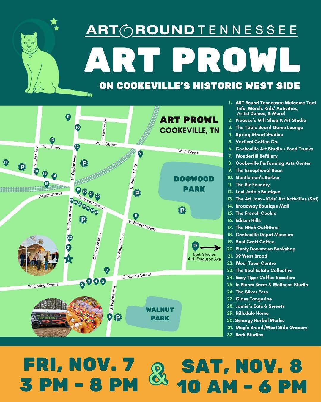 map for art prowl