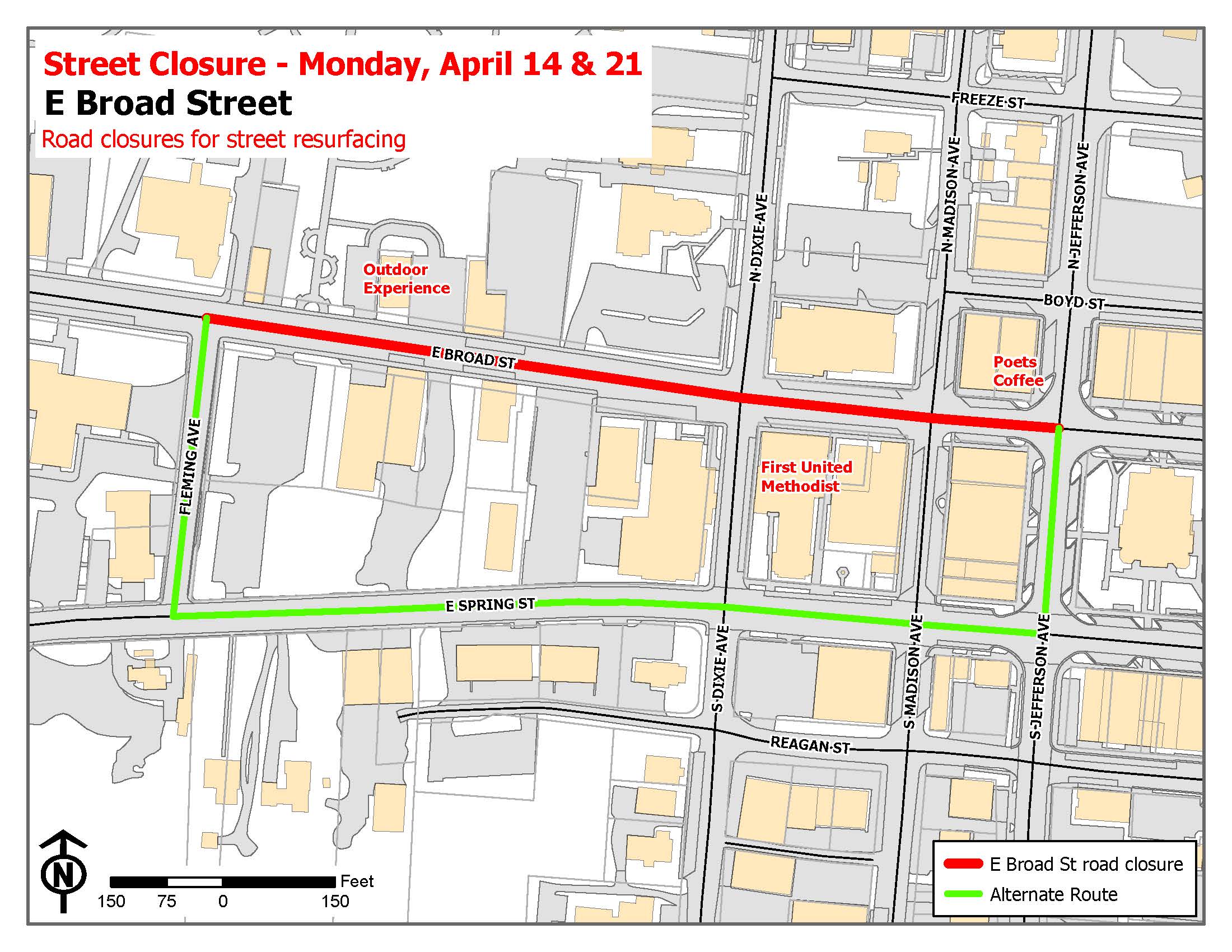 Street Closure E Broad 41421
